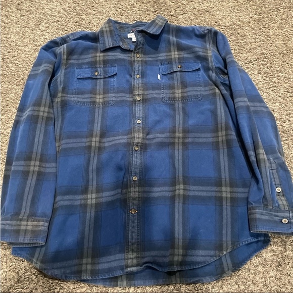 Carhartt plaid flannel heavyweight longsleeve, button-down 2 XL original fit - Picture 1 of 5